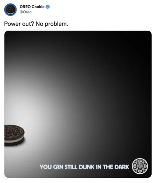 Oreo Cookie: You can still dunk in the dark